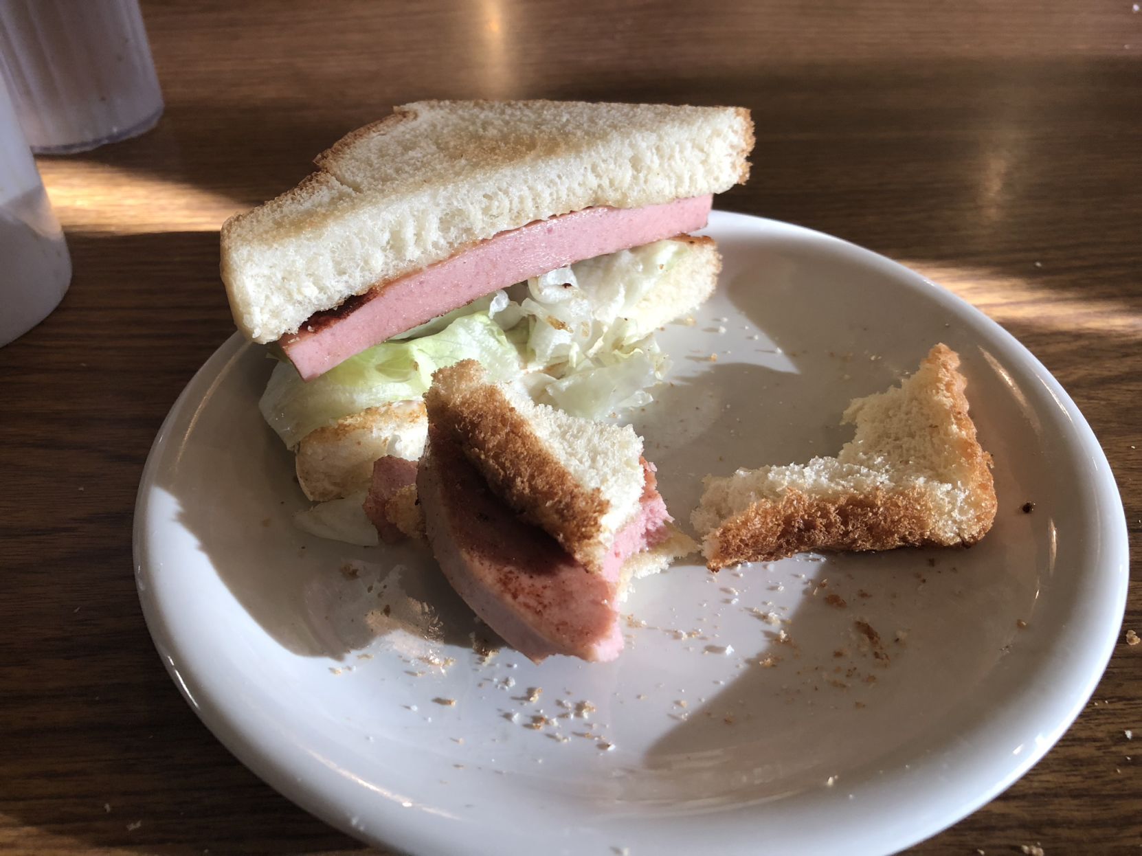 Fried bologna sandwich at Bill & Fran's